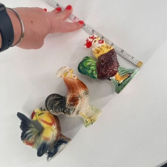 Vintage Rooster & Hen Salt & Pepper Shakers plus bonus Made in Japan - Picture 13 of 13